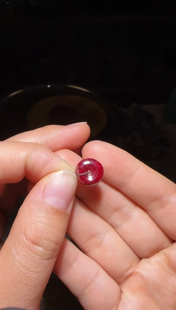 天然辰砂朱砂平安扣27