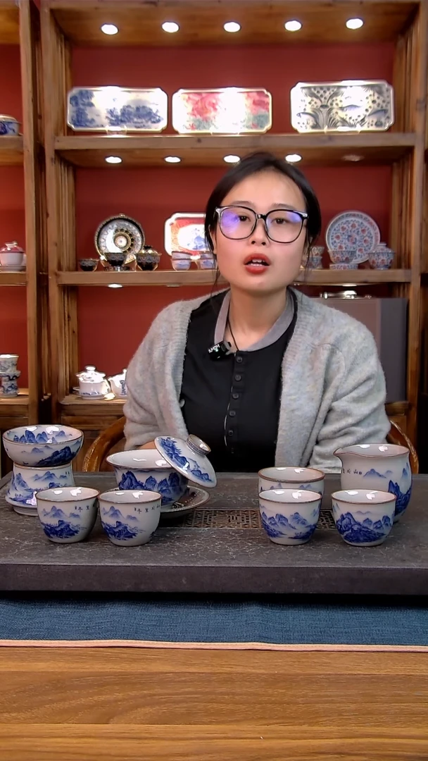 简装家用款8件套 老陶泥开片纹陶瓷茶具