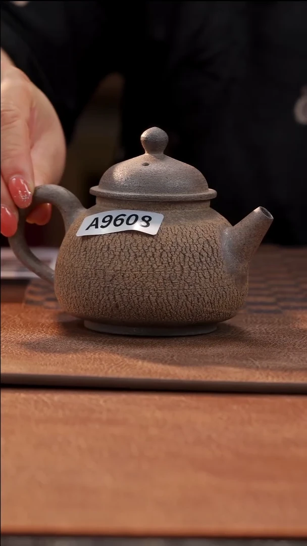 茶具A9608裸烧铁胎树皮壶@@ST-C10041