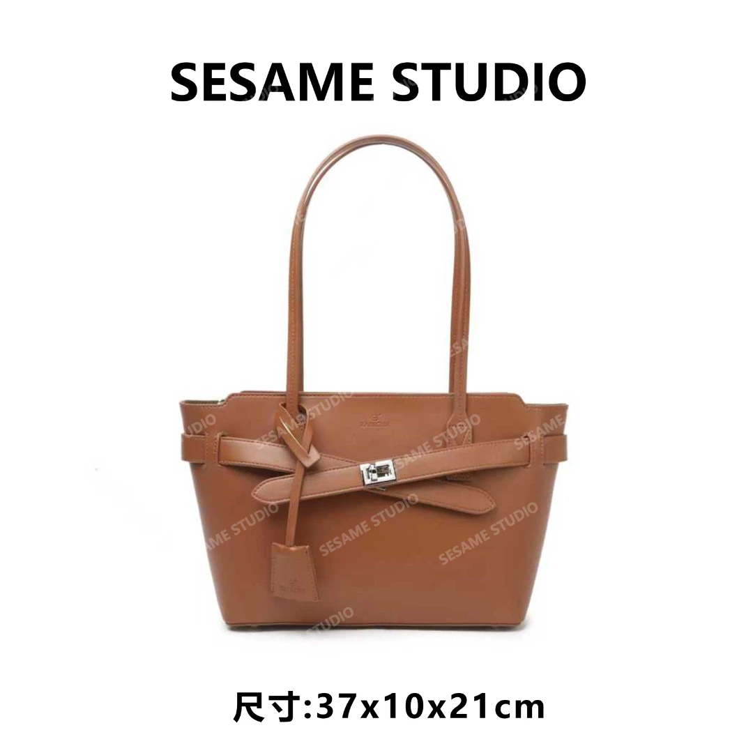 【芝麻集】BF-66703-焦糖色RAIN.CUN休闲时尚百搭腋下女包