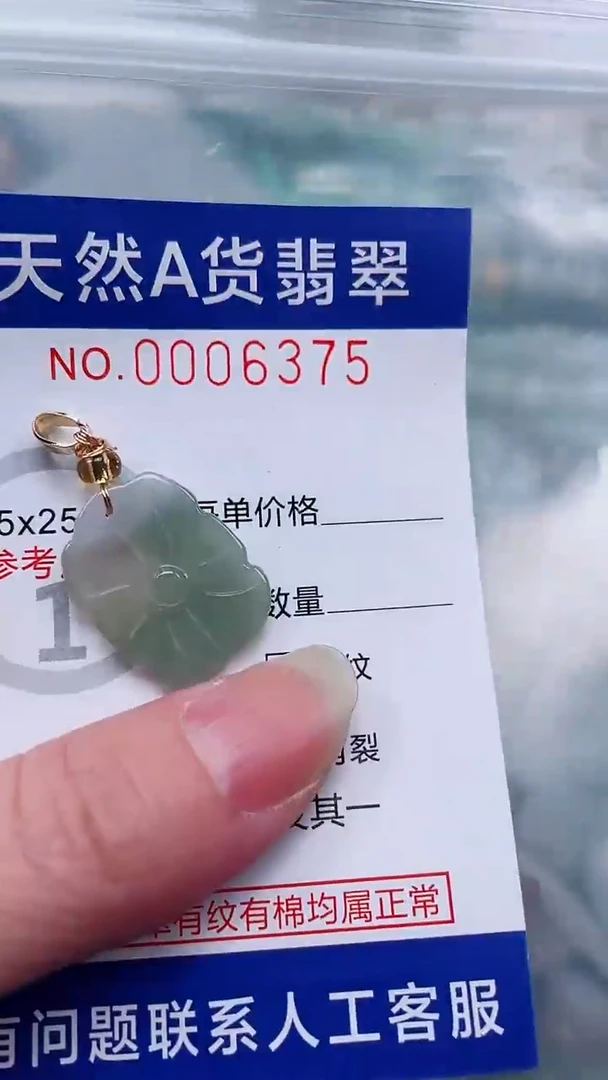 翡翠未镶嵌吊坠(不含链)1