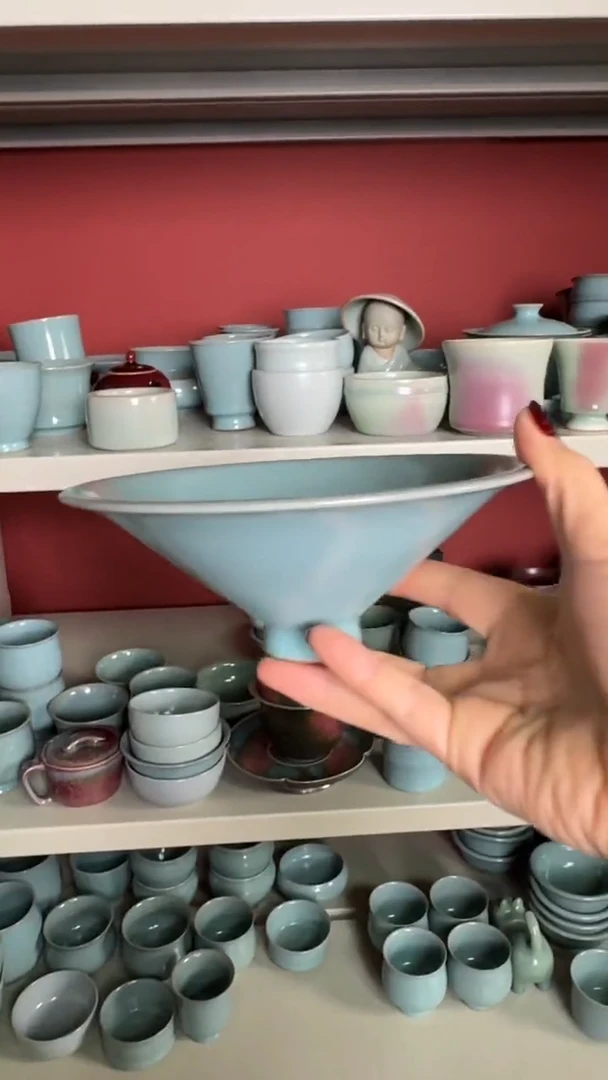 【闪购商品】杯66汝瓷纯手工大斗笠（微微不完美）