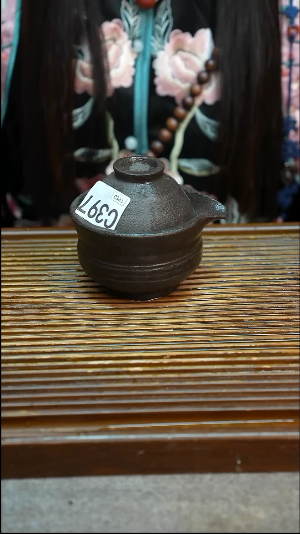 万古烧粗陶手工手做茶具
