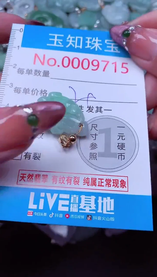 吊坠(不含链)未镶嵌翡翠9415