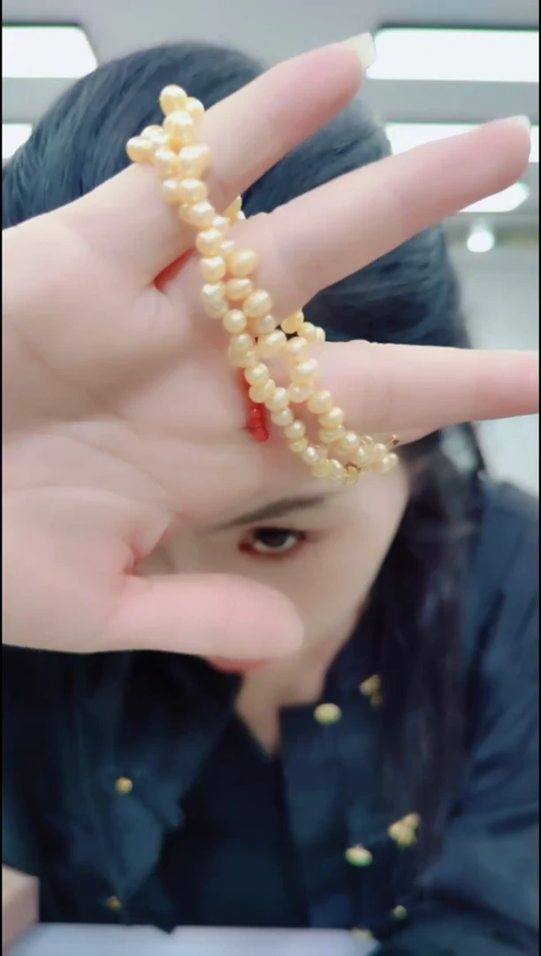 淡水珍珠未镶嵌颈饰22112珍珠单圈