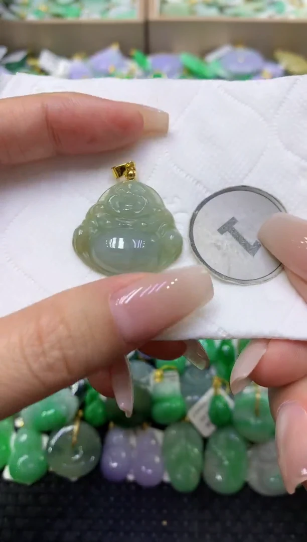 颈饰未镶嵌翡翠天然缅甸翡翠A货