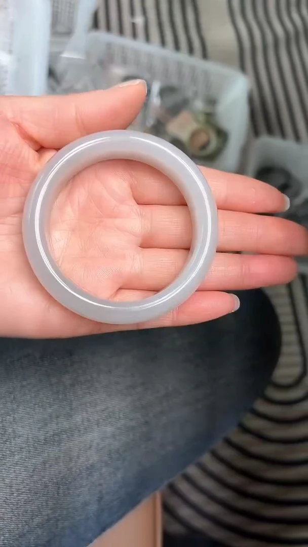 【闪购商品】和田玉手镯未镶嵌圈口55.5  G-6