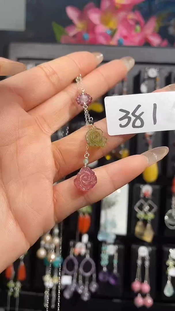 银S925镶嵌耳饰紫晶喜欢拍