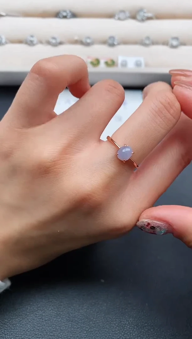 银S925镶嵌戒指翡翠2222222+9