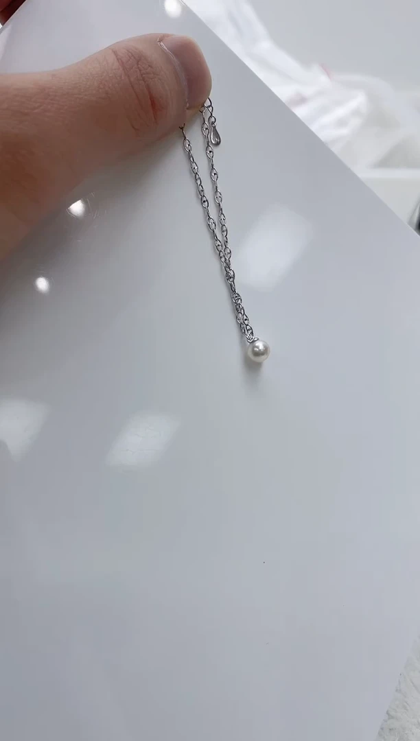 【闪购商品】海水珍珠手链银S925镶嵌海水珍珠手链