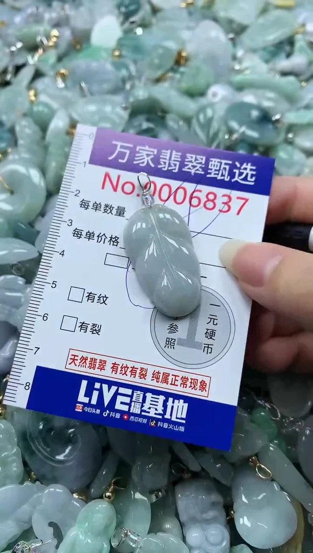 吊坠(不含链)未镶嵌翡翠6837