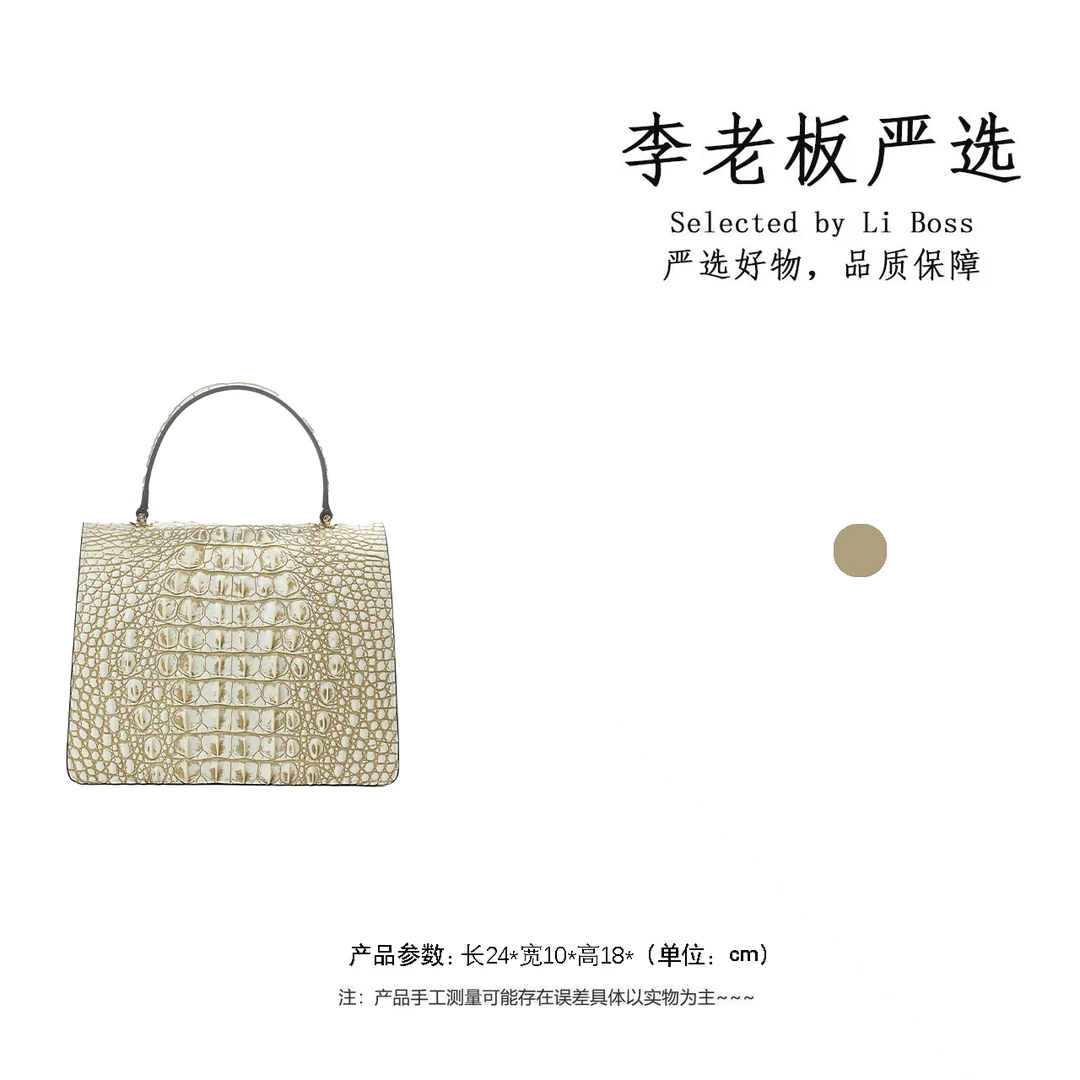 【李老板专属】手提款轻奢风拉链款斜挎包女士手袋3388-白色