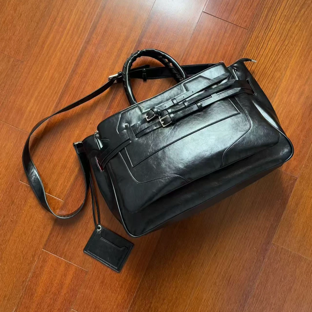 Baseplate皮带锁扣单肩手提包百搭大容量流浪包托特包