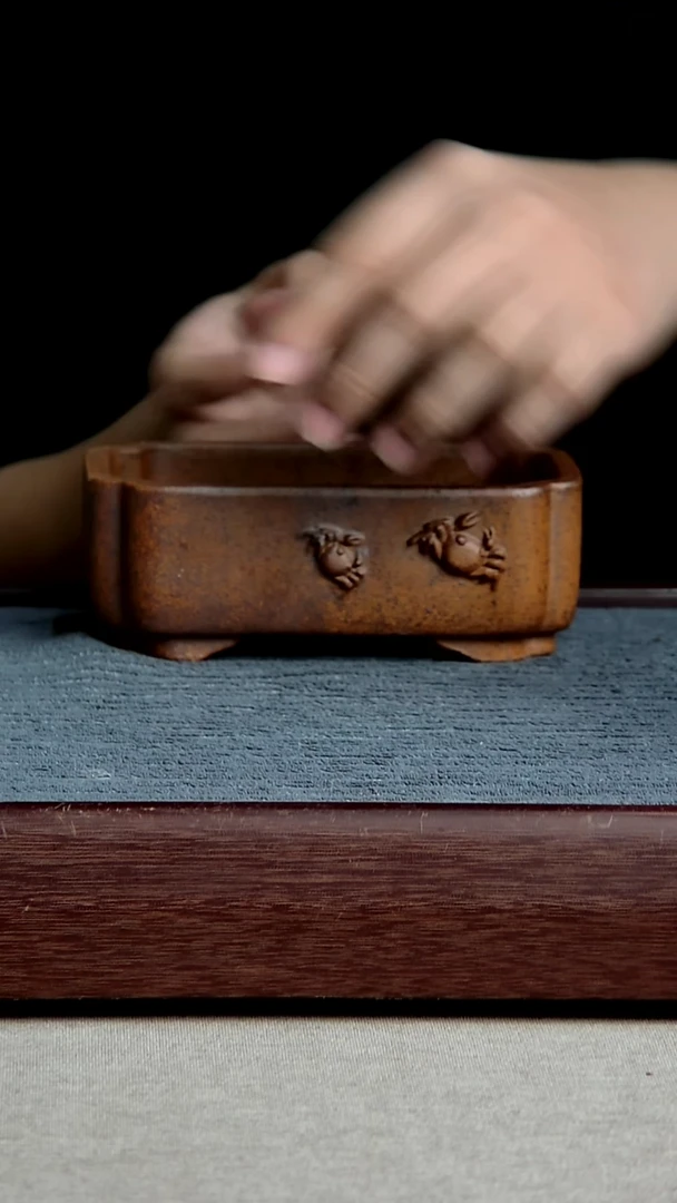 紫砂花盆14*9*4内径尺寸