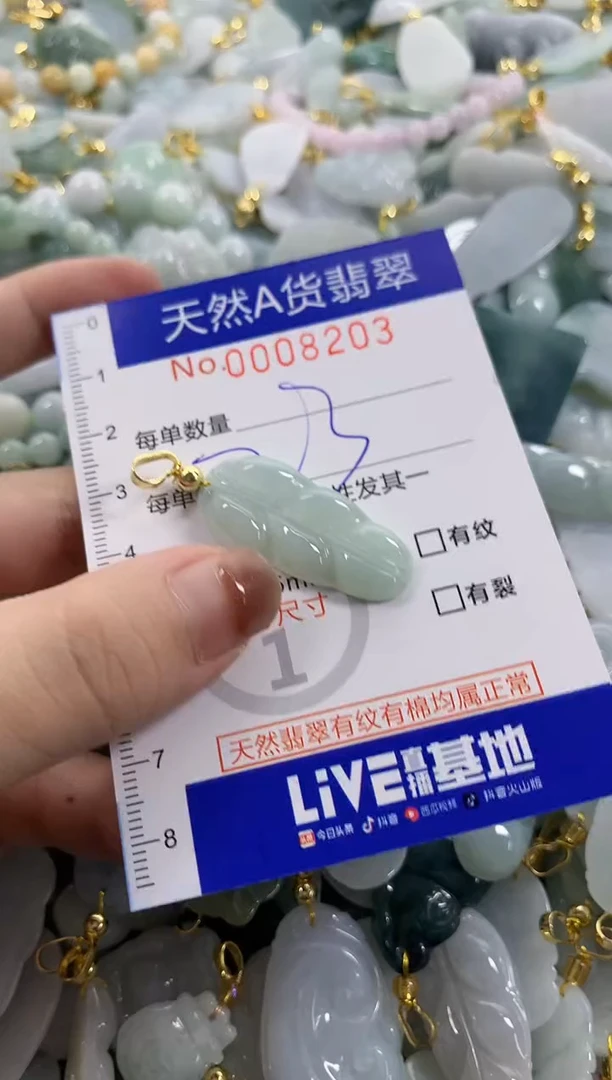 颈饰未镶嵌翡翠天然A货翡翠