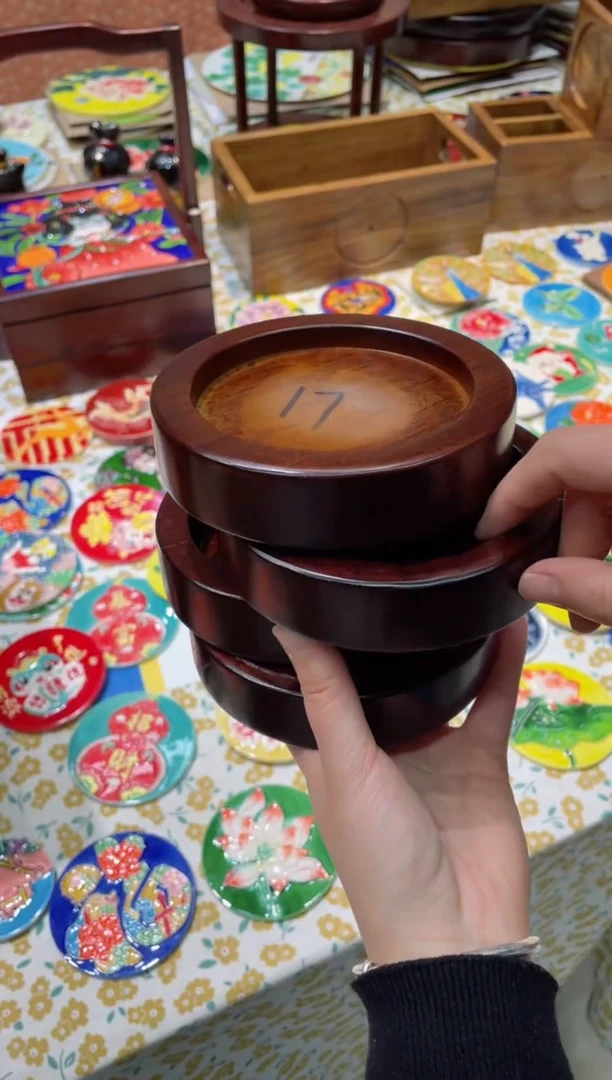 【闪购商品】瓷片10*10cm瓷片陶瓷首饰盒