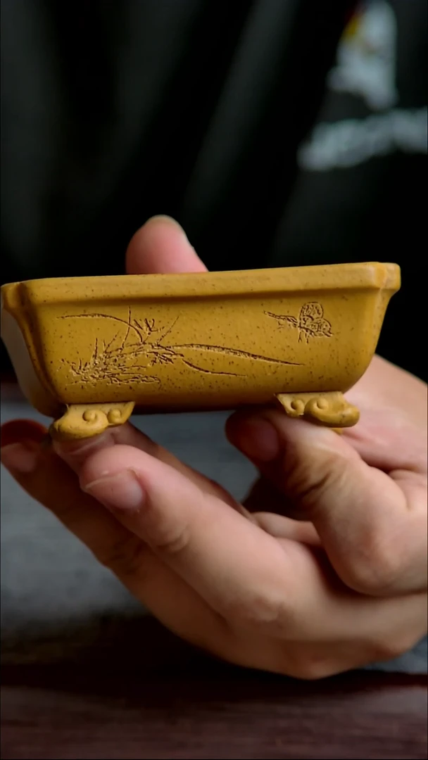 紫砂花盆7*5.5*2内径尺寸紫砂花盆