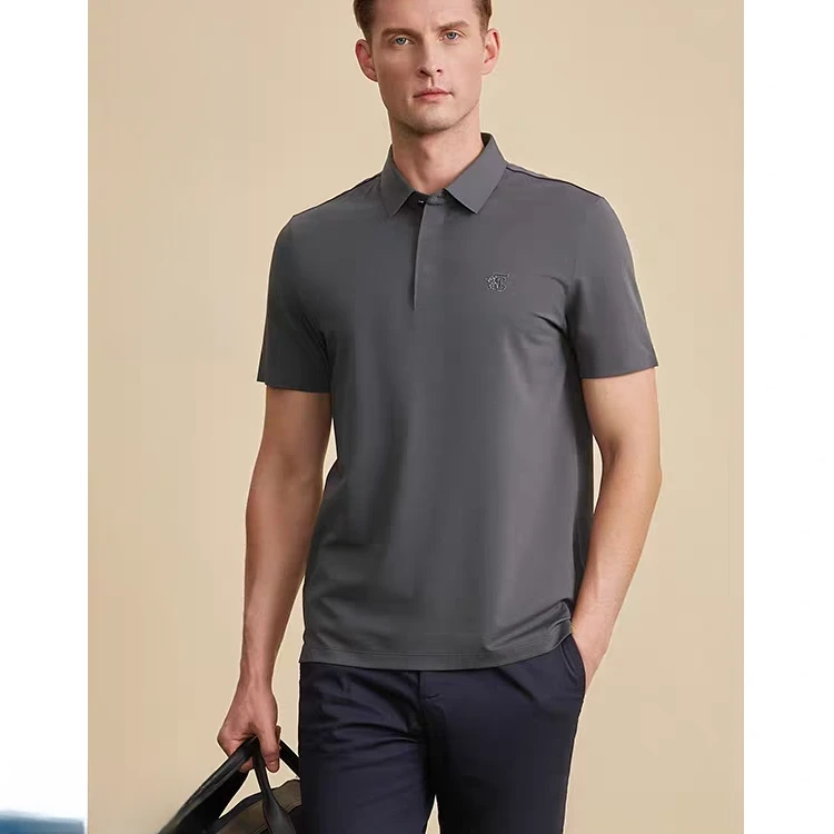 JNY同款商务休闲翻领针织polo杉