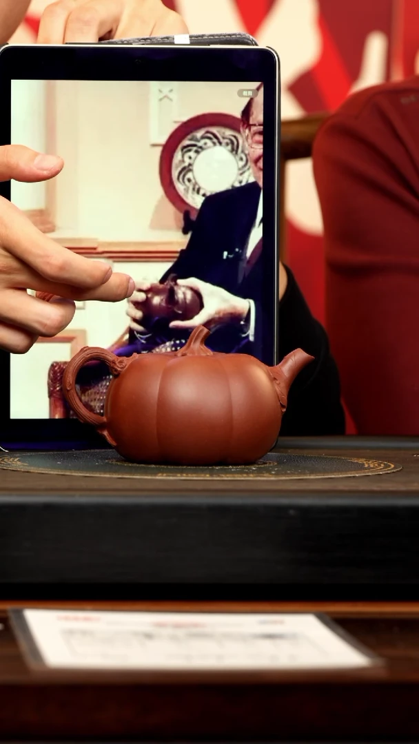 【闪购商品】紫砂茶壶CYL 朱泥 南瓜 270cc