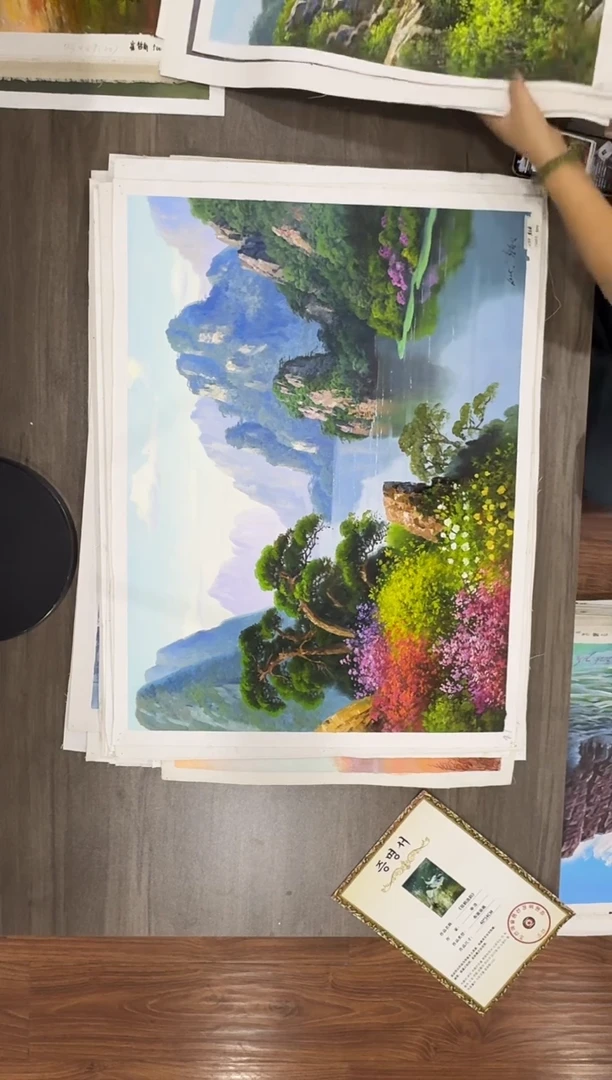 油画【77号】约50*70cm丨朝鲜原创纯手绘孤品油画丨顺丰包邮