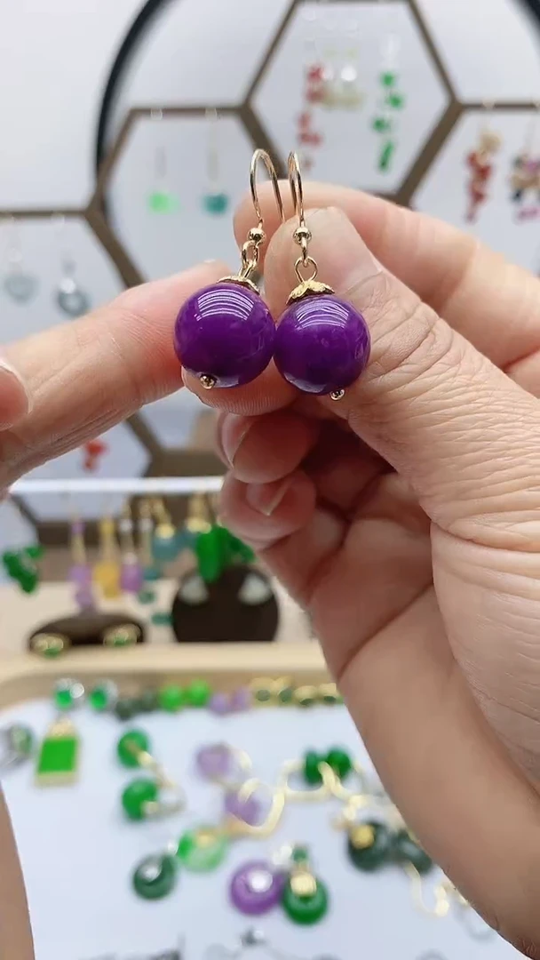 未镶嵌苏纪石（舒俱来）耳饰70