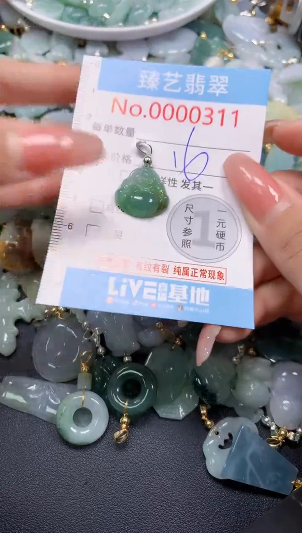 翡翠未镶嵌吊坠(不含链)311