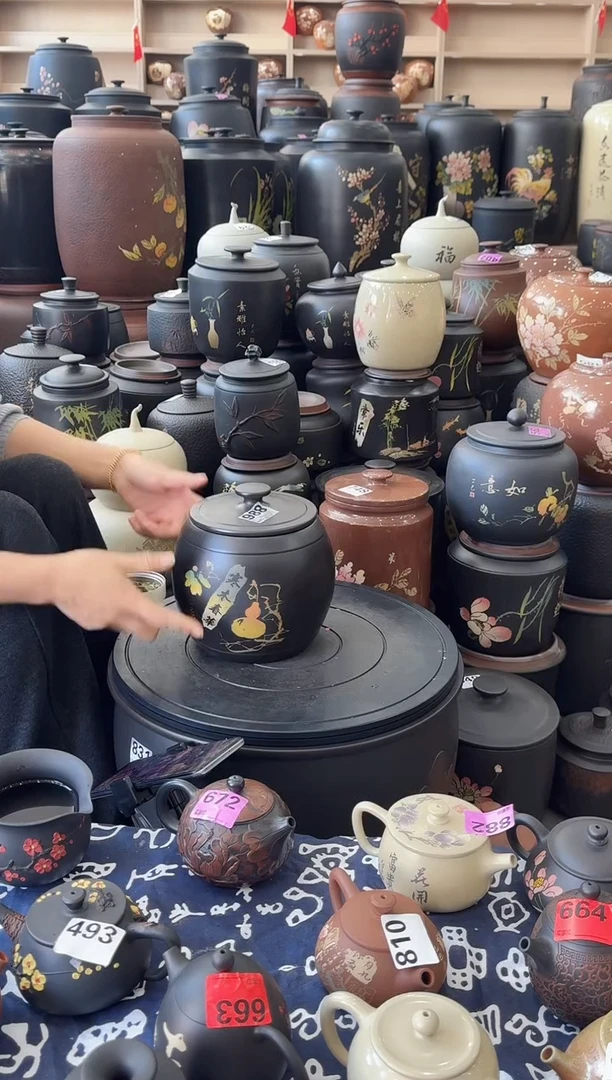 罐瑕疵茶叶罐  988   腰鼓彩填