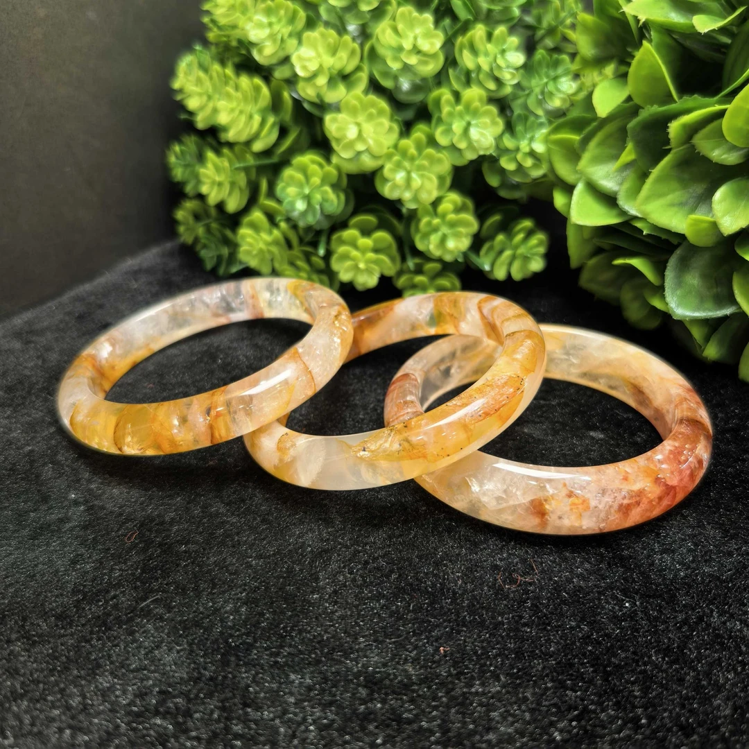 C3883极光47红帝晶金丝水晶手镯-配礼盒-多样性发货只发一件