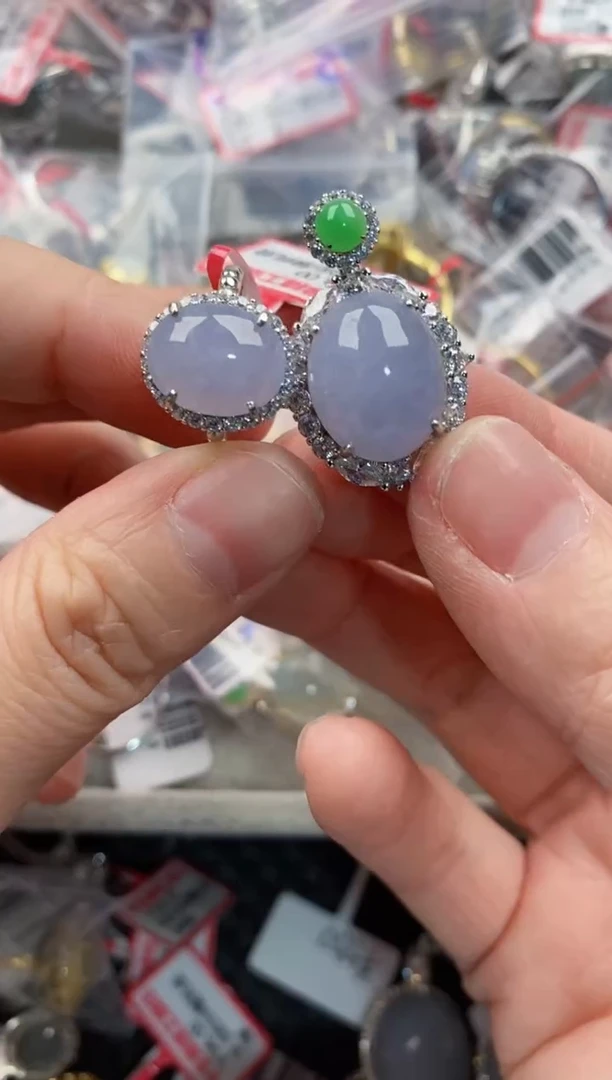 银S925镶嵌戒指翡翠2222-----6