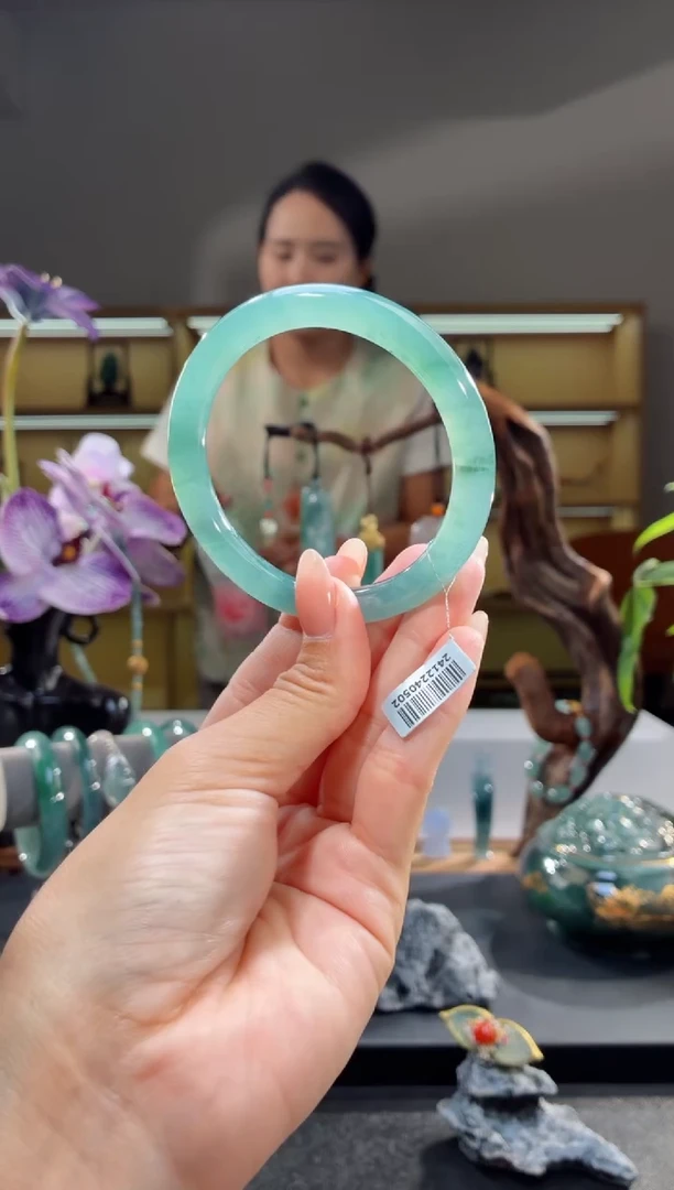 未镶嵌手镯翡翠55圈