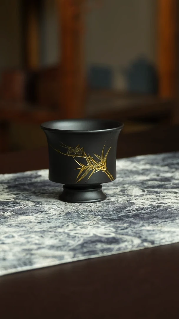 茶杯紫砂66号宜兴紫砂原矿作品