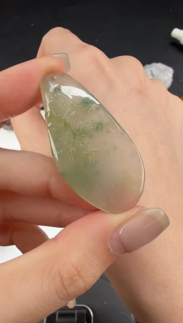 吊坠(不含链)未镶嵌翡翠翡翠饰品-191
