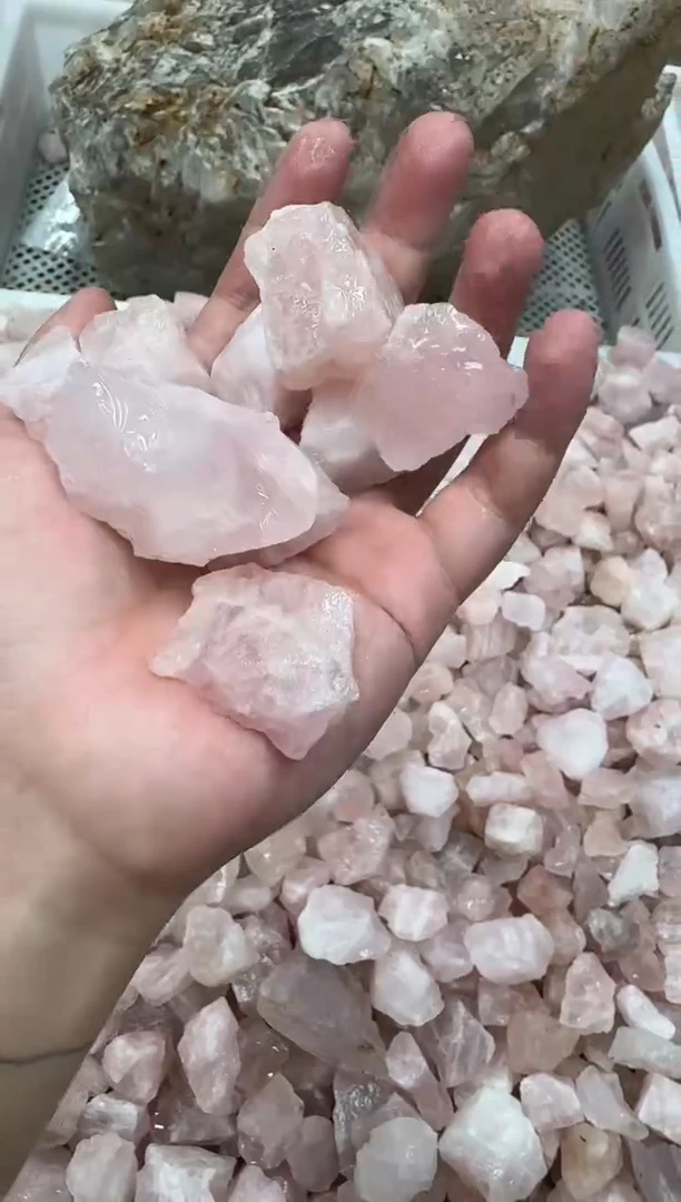 未镶嵌水晶大型摆件（非配饰）粉水晶碎石 500g