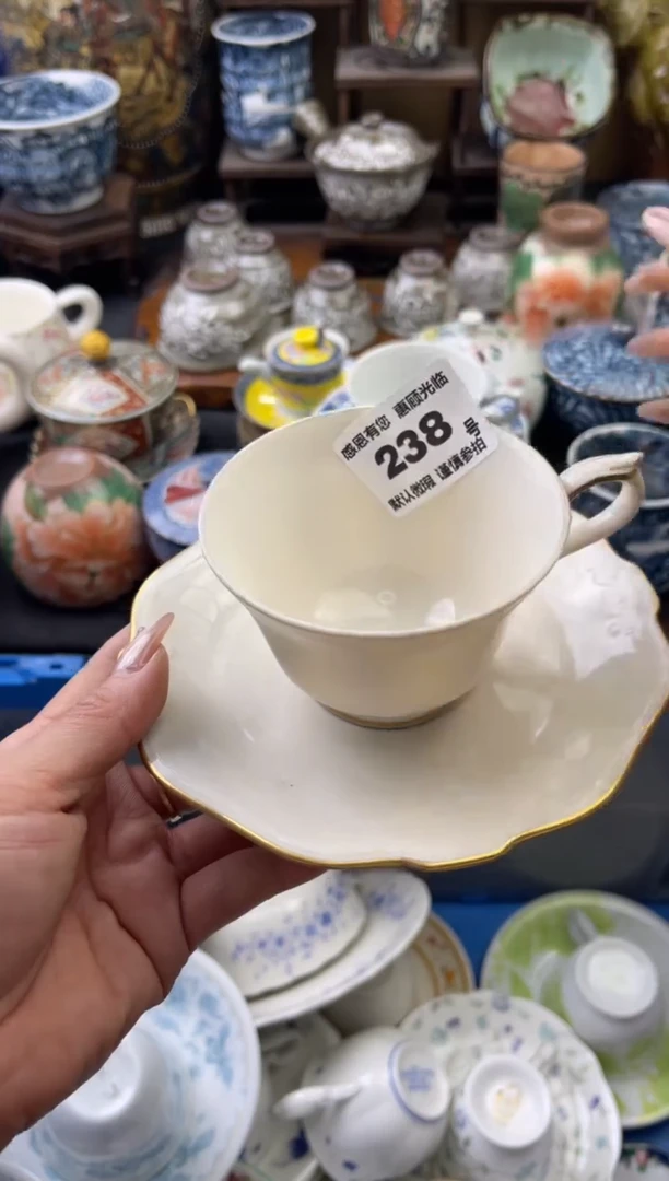 【闪购商品】瓷片238脱金号六六工艺品瓷器