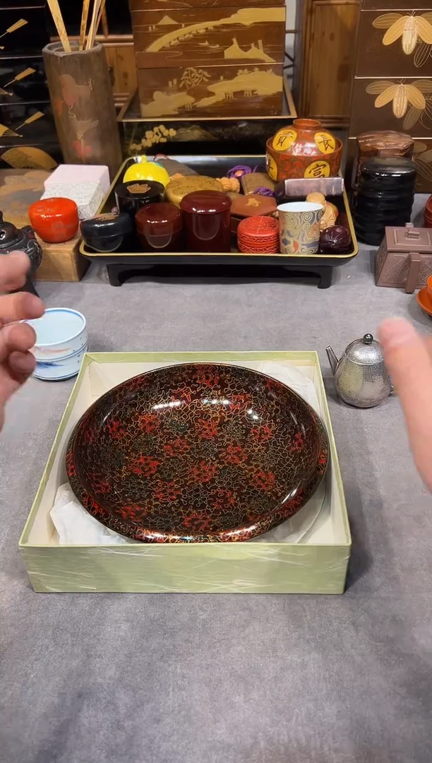 菠萝漆 果子钵 大漆漆器大漆漆器