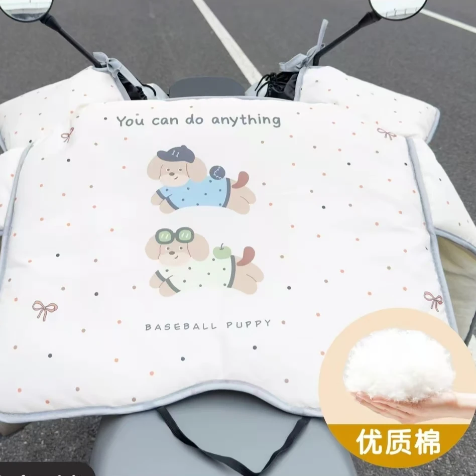 电动车挡风被冬季防暴雨电瓶摩托加厚防雨水防风被保暖通用款