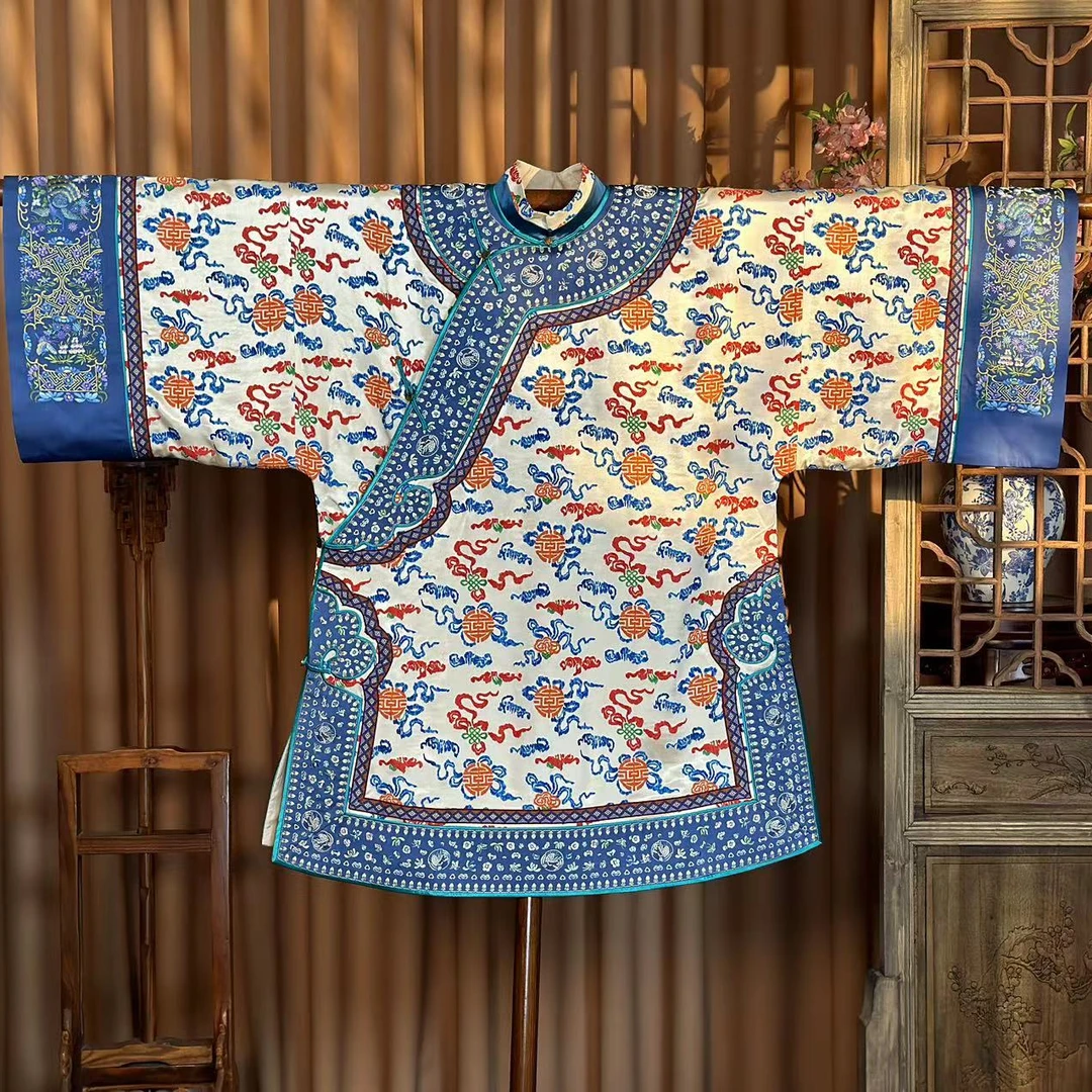 【福禄八宝】新国风中式复古斜襟刺绣精工桑蚕丝八宝纹中国风旗袍yn