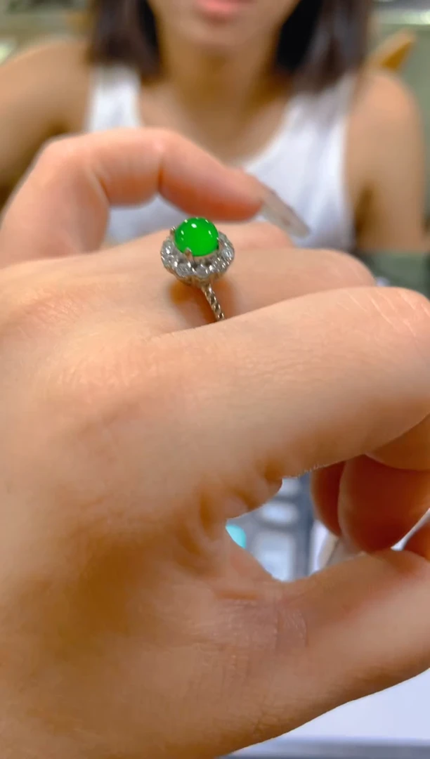 未镶嵌戒指翡翠多样性发一