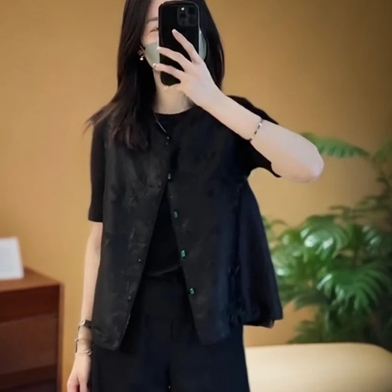 简约高级感叠穿新中式马甲2025新款秋季流行款女士春季马甲成人