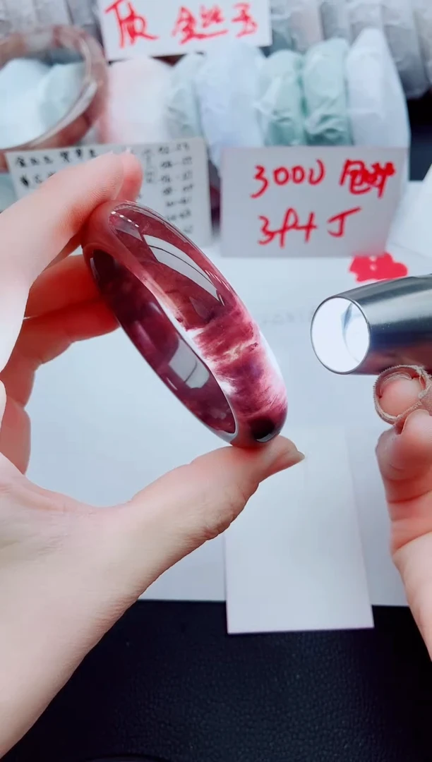 【闪购商品】石英质玉手镯未镶嵌J49-59-60