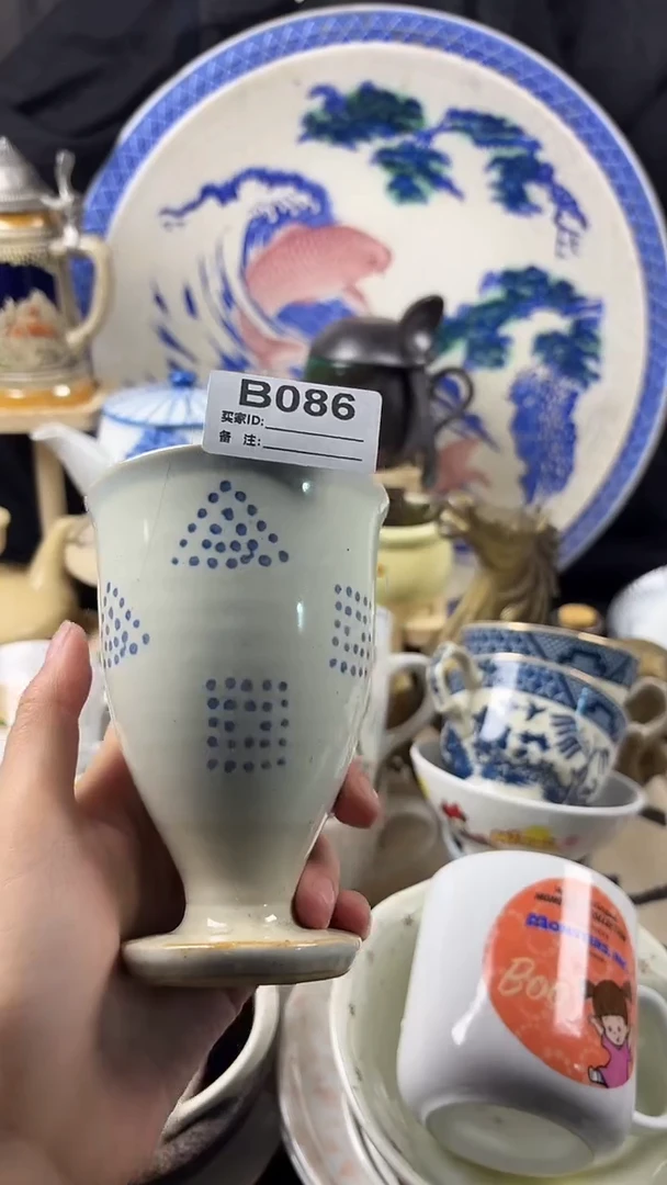 瓷片ㄲ陶瓷杯子B086