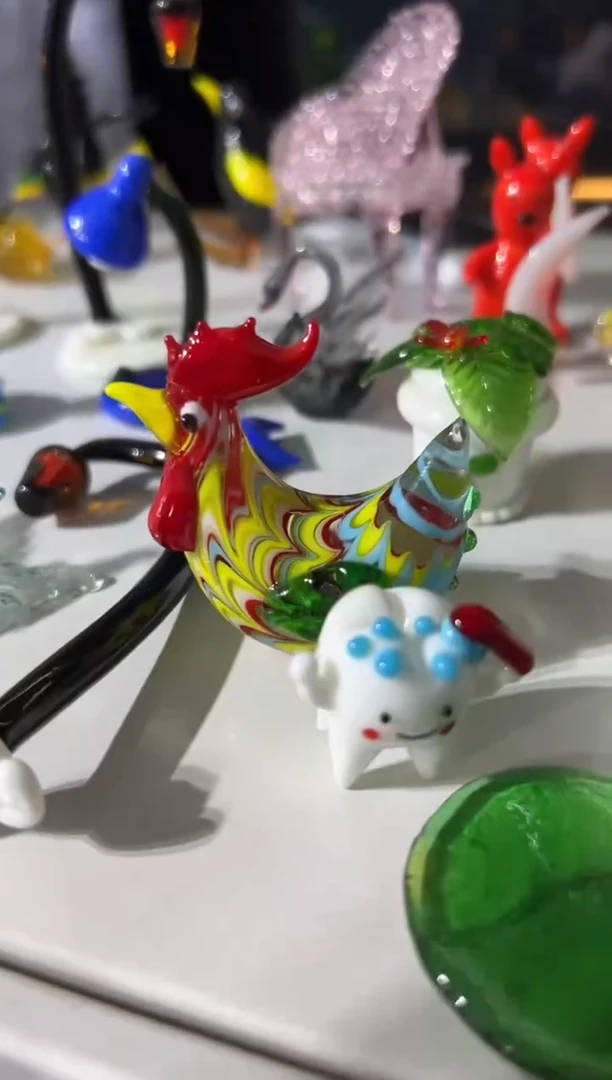 手工艺品琉璃亞*?微瑕2个