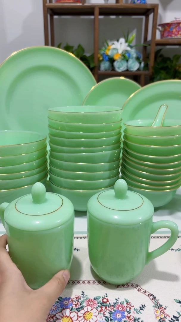带盖子办公茶杯2个玉瓷