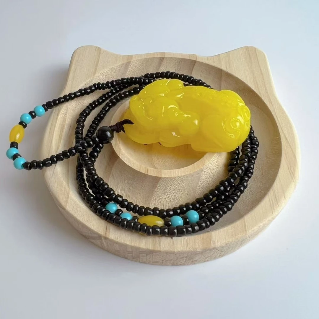 【设计师款】时尚精美黄貔貅创意饰品