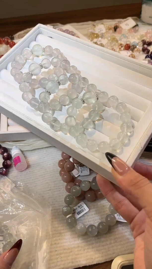 未镶嵌手链水晶多样性发一Q24奶绿DIY12mm