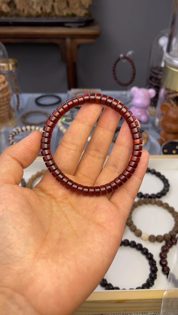 【闪购商品】小叶紫檀手串/手链47印度小叶紫檀药片珠