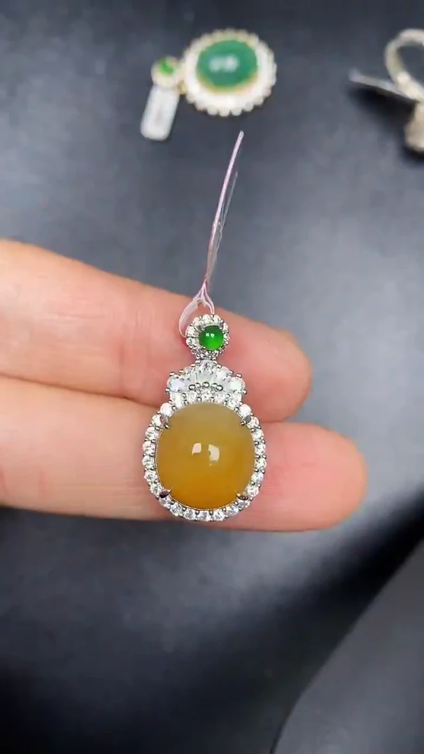 银S925镶嵌戒指翡翠1620