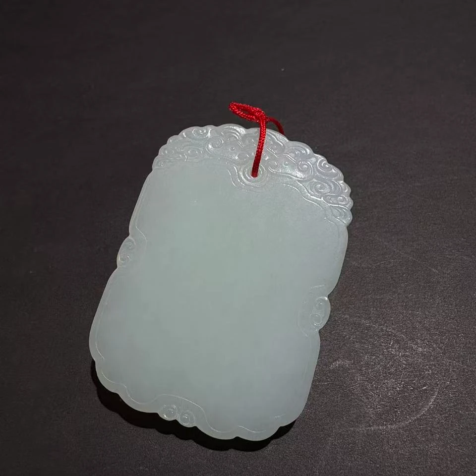 白玉平安无事牌男女均可佩戴保真正品