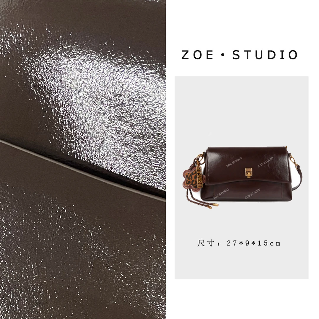 【佐伊甄选】SKL-7263-咖啡色轻奢女士时尚潮流百搭单肩斜挎包经典