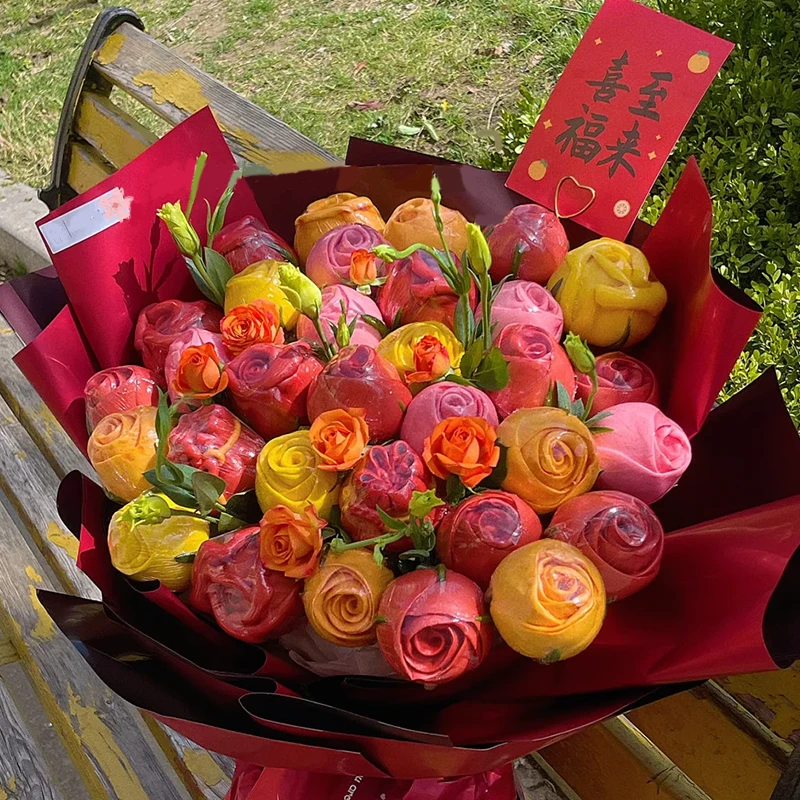 【口感丰富】玫瑰花馒头手撕特色方便松软懒人主食花卷上班族花香